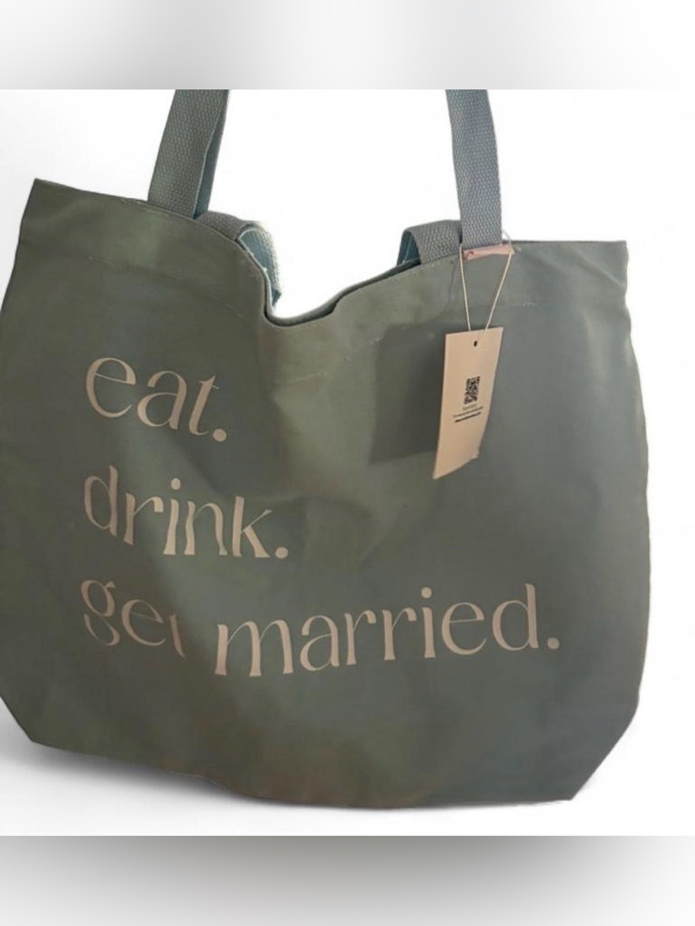 Eat. Drink. Get Married. Canvas Tote